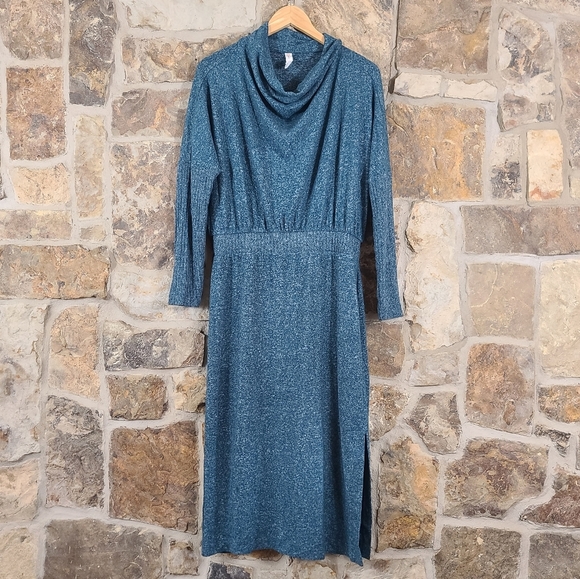 Daily Practice Arabella Drapey MP Medium M Petite Sweater Cowl Neck Dress - Picture 3 of 6